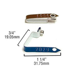 PLACA ZIP ALUMINIO COLORES