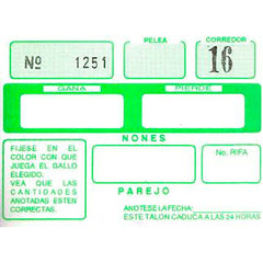 BLOCK P/CORREDOR  C/50TALONES*