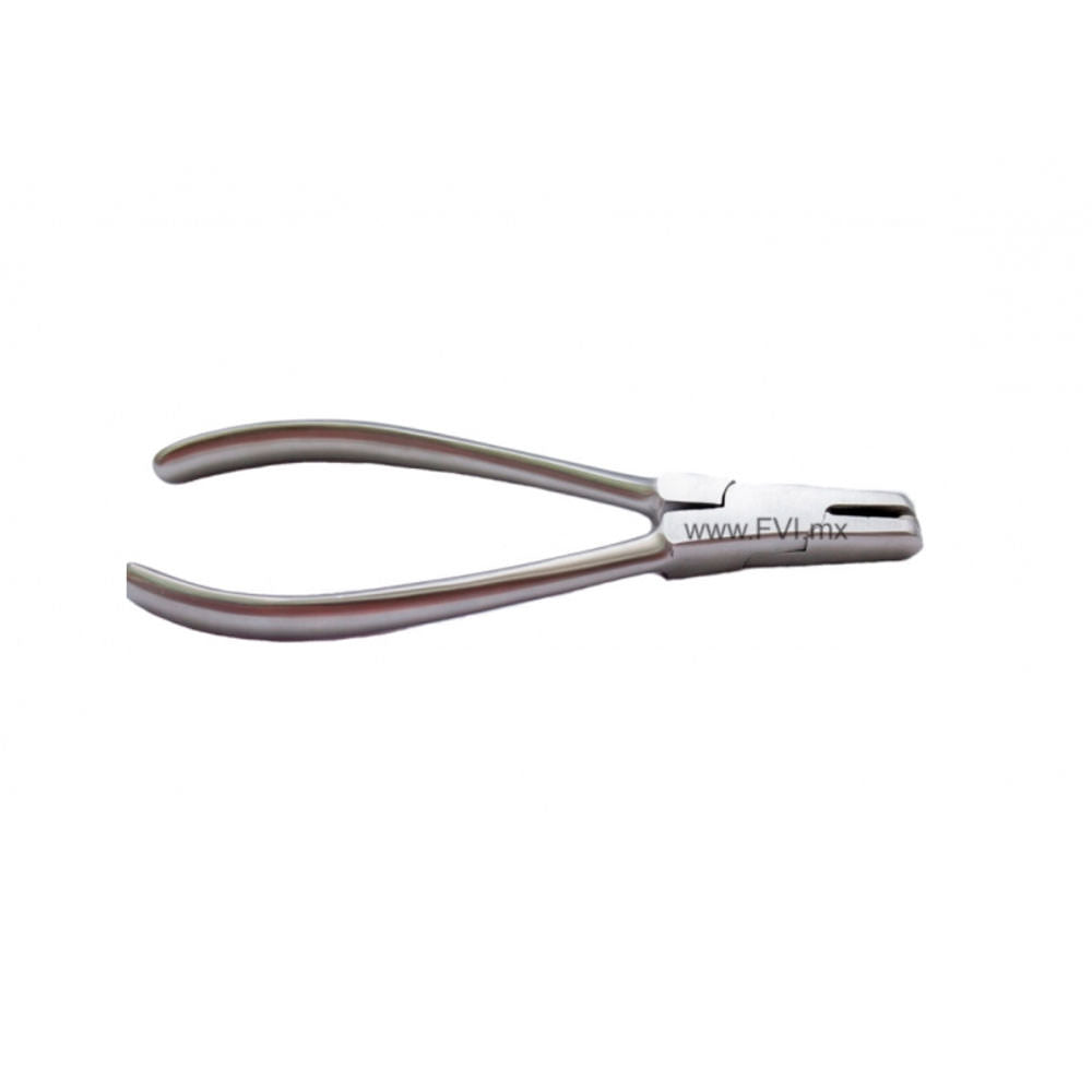 PINZA ANILLADORA ACERO INOX.